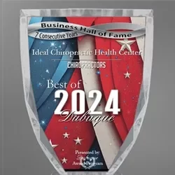 Chiropractic Dubuque IA Ideal Chiropractic Health Center Best Of 2024 Award